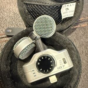 Zoom IQ7 Stereo Microphone with case and foam windscreen - used once